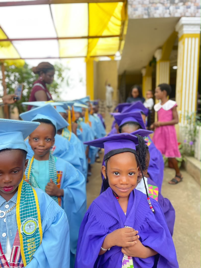 Graduation ceremony at Annette S. Memorial Academy